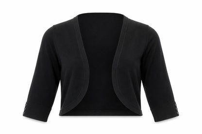 Womens UK Size 16 Monsoon Black Cropped Blouse
