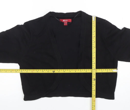 Womens UK Size 16 Monsoon Black Cropped Blouse