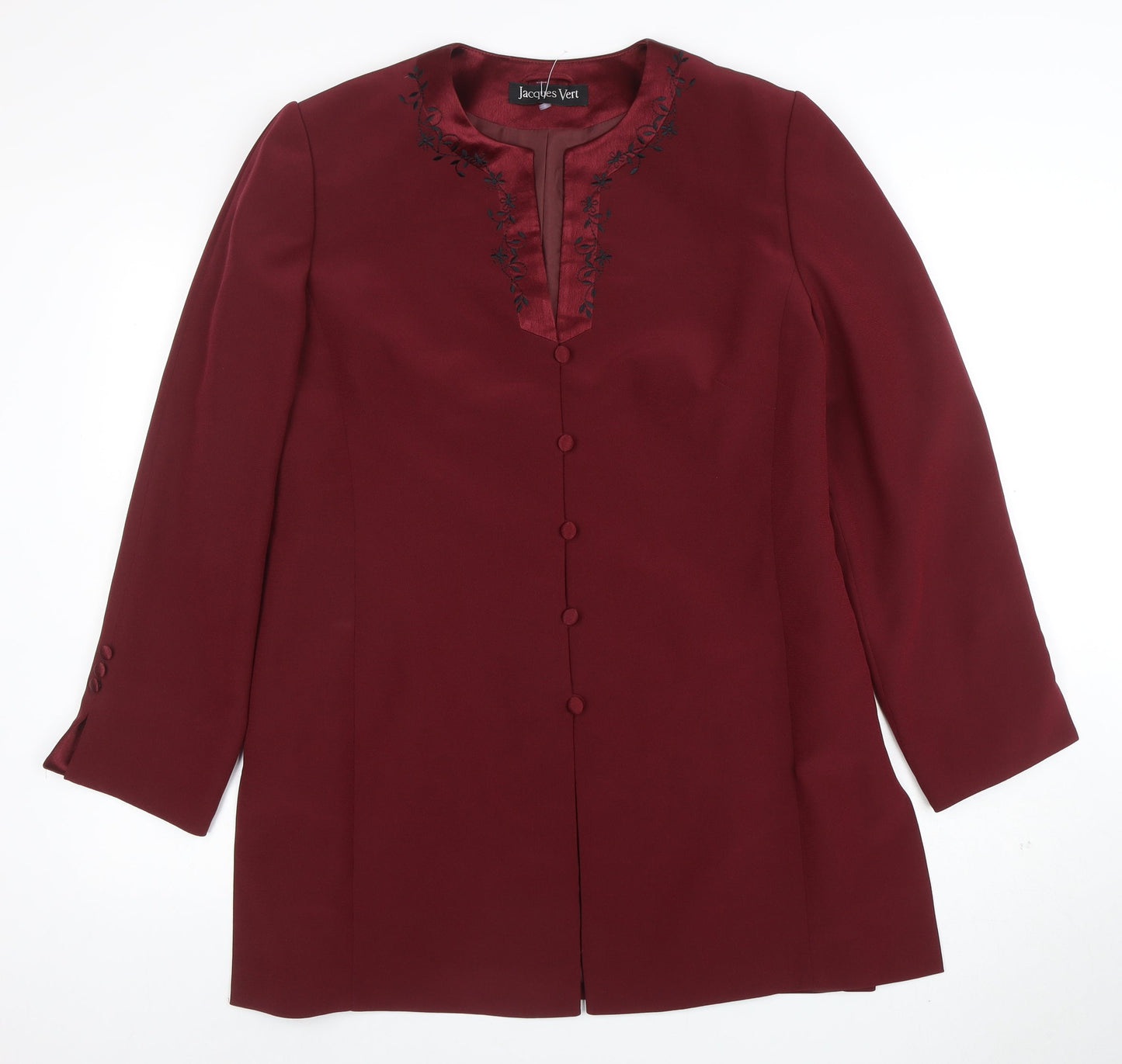 Womens UK Size 14 Jacques Vert Regular Red Suit Jacket