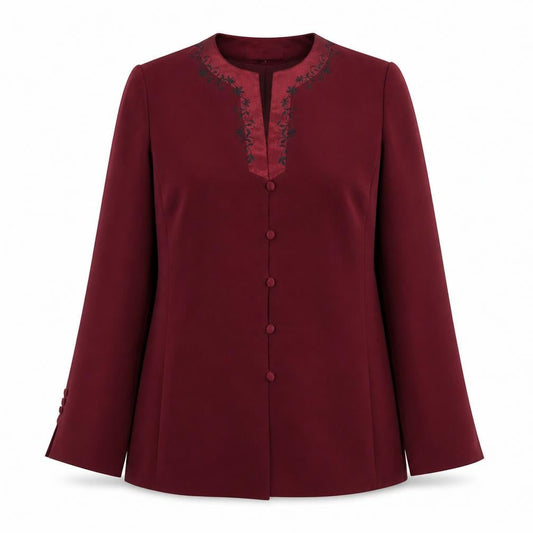 Womens UK Size 14 Jacques Vert Regular Red Suit Jacket