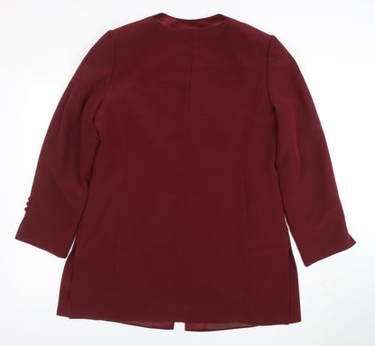 Womens UK Size 14 Jacques Vert Regular Red Suit Jacket