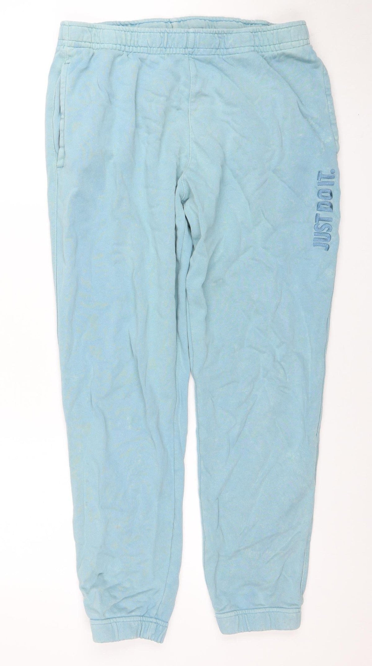 Mens UK Size M Nike Regular Fit Jogger Blue Trousers