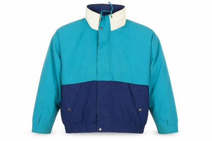 Towncraft Men’s Blue 90s Retro Windbreaker Jacket Size L