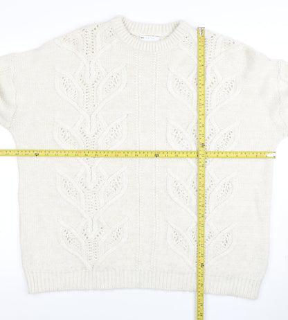 Mens UK Size L ASOS Ivory Pullover Jumper