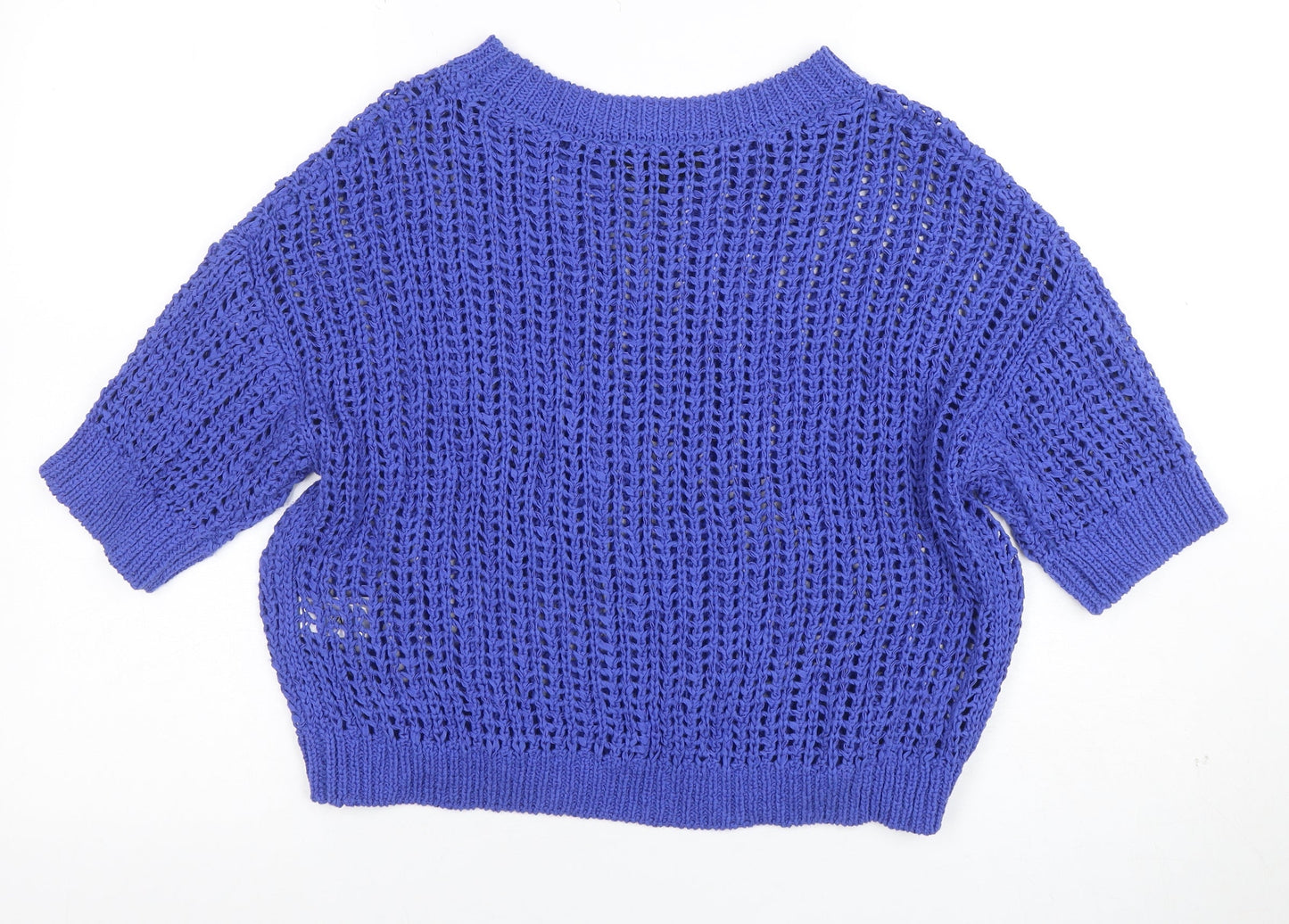Womens UK Size S Zara Blue Pullover Jumper