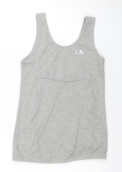 LA Gear Women's Grey Size 8 Racerback Tank Top Activewear