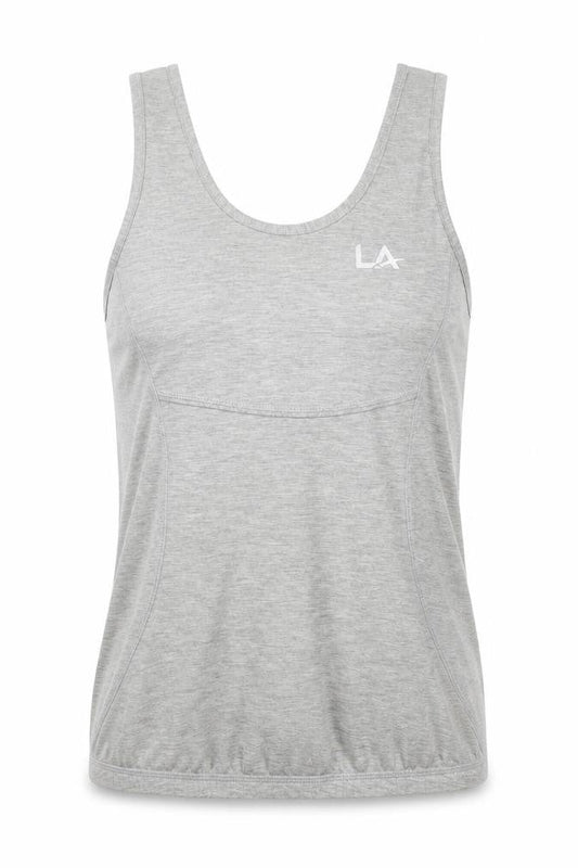 LA Gear Women's Grey Size 8 Racerback Tank Top Activewear