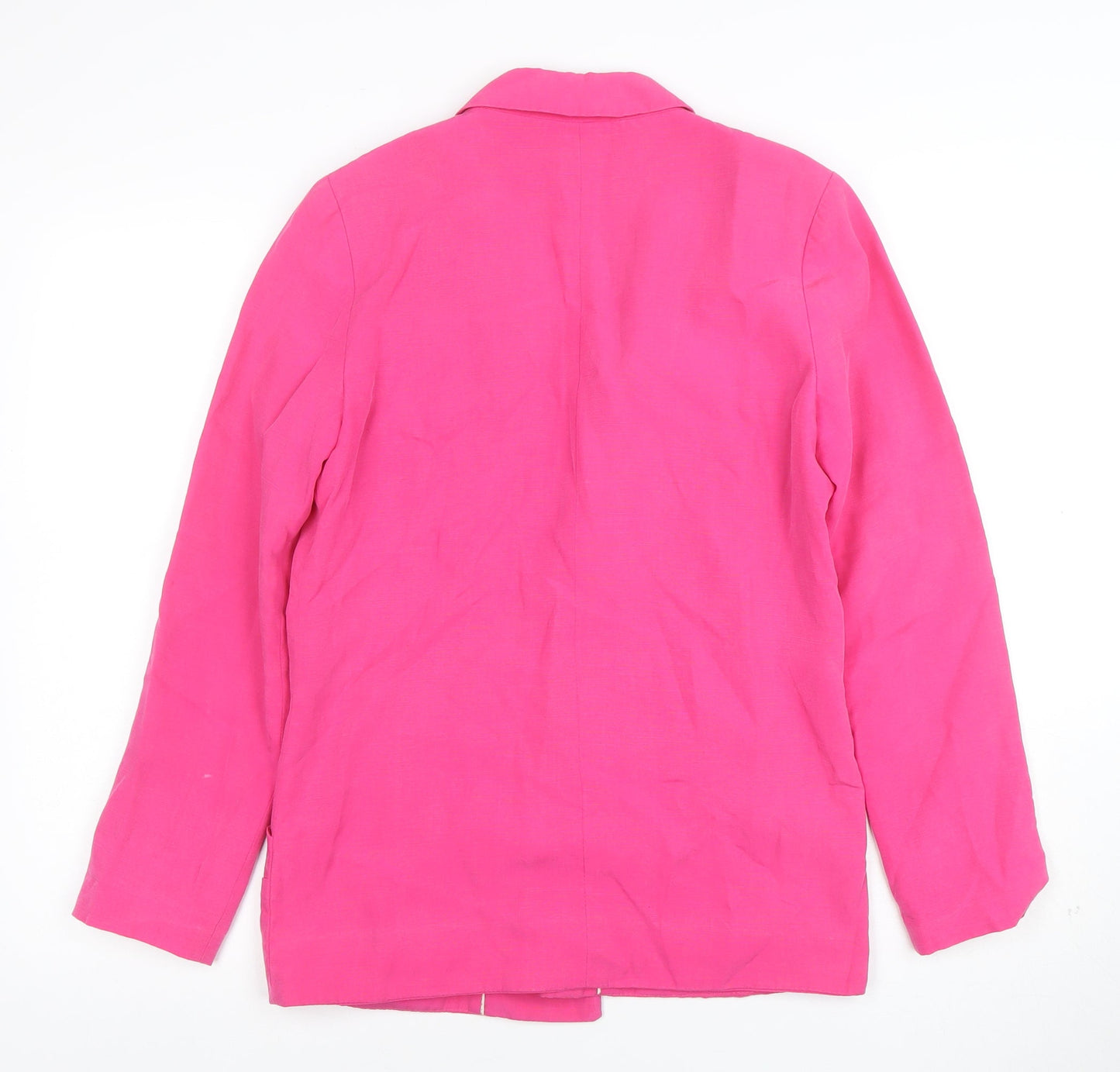 Womens UK Size S Zara Basic Regular Pink Blazer
