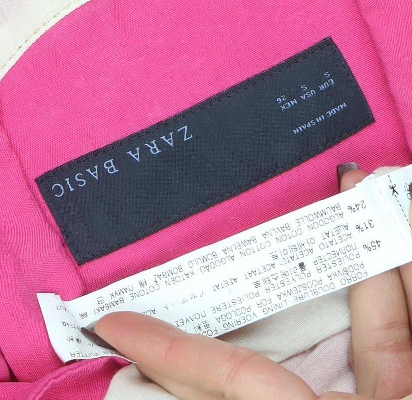 Womens UK Size S Zara Basic Regular Pink Blazer