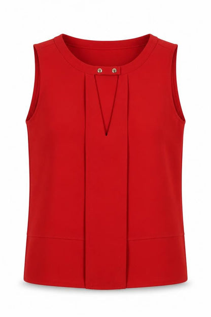 Womens UK Size S ZARA BASIC Red Basic Blouse