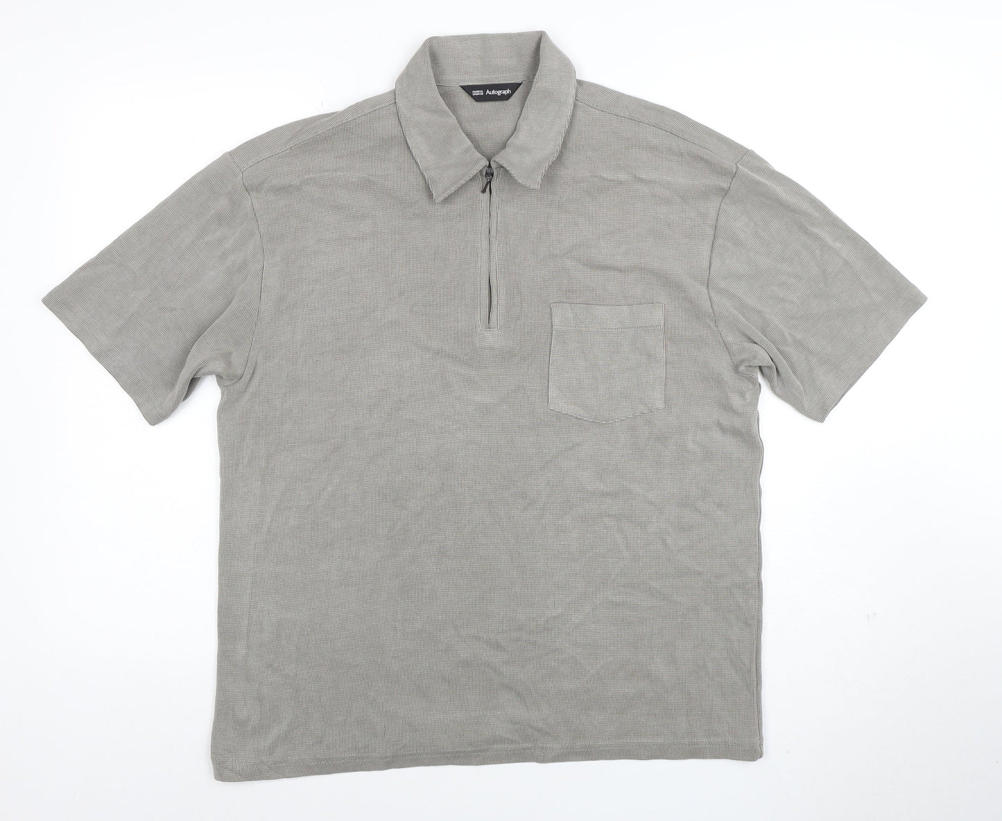 Mens UK Size S Marks and Spencer Modal Blend Polo Shirt