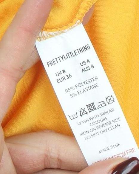 Womens UK Size 8 PRETTYLITTLETHING Bodycon Dress
