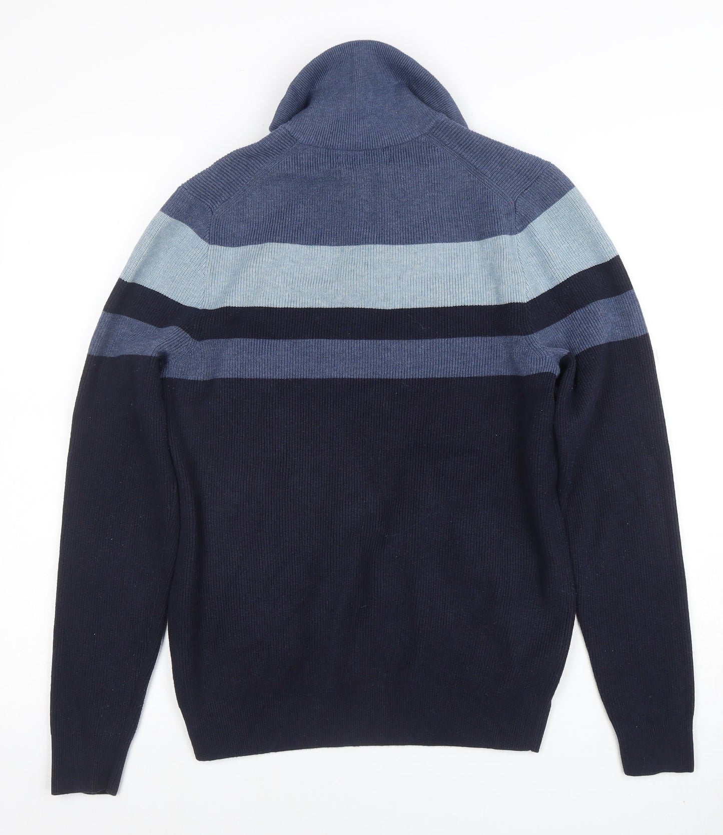 Womens UK Size S Marks and Spencer Blue Full Zip Jumper