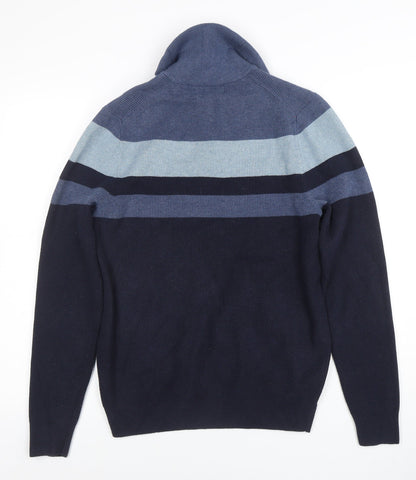 Womens UK Size S Marks and Spencer Blue Full Zip Jumper