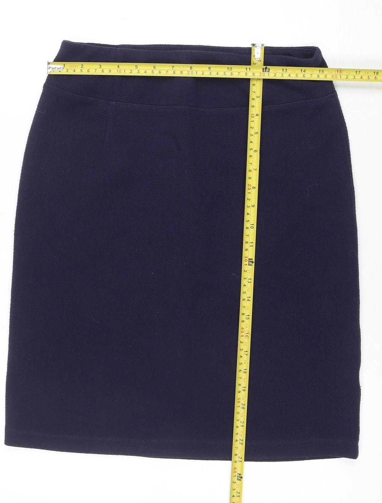 Womens UK Size 12 Marks and Spencer Straight & Pencil Twill Skirt