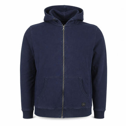 Mens UK Size L Springfield Blue Full Zip Hoodie
