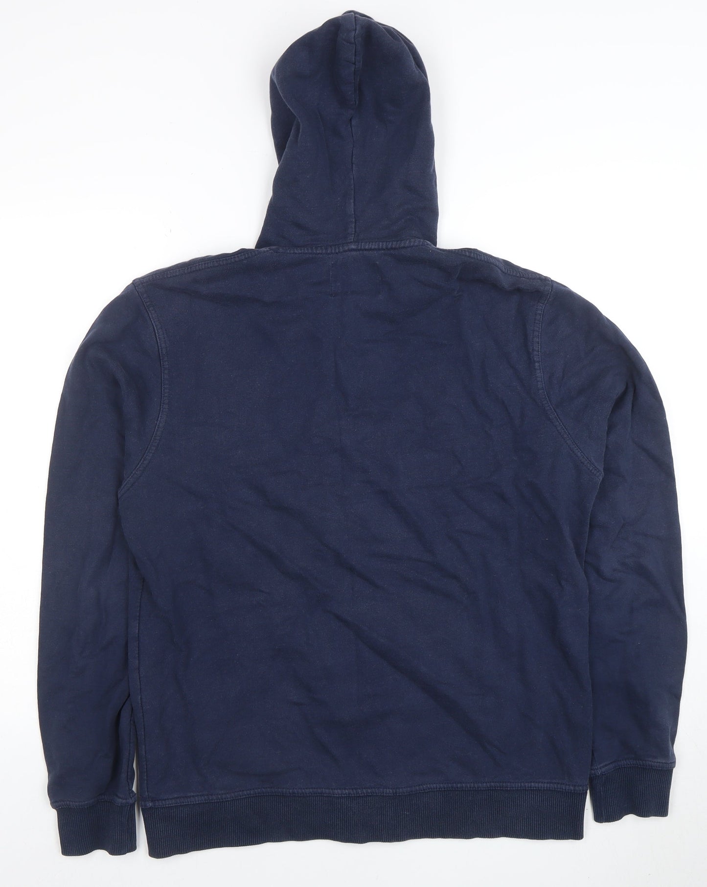 Mens UK Size L Springfield Blue Full Zip Hoodie