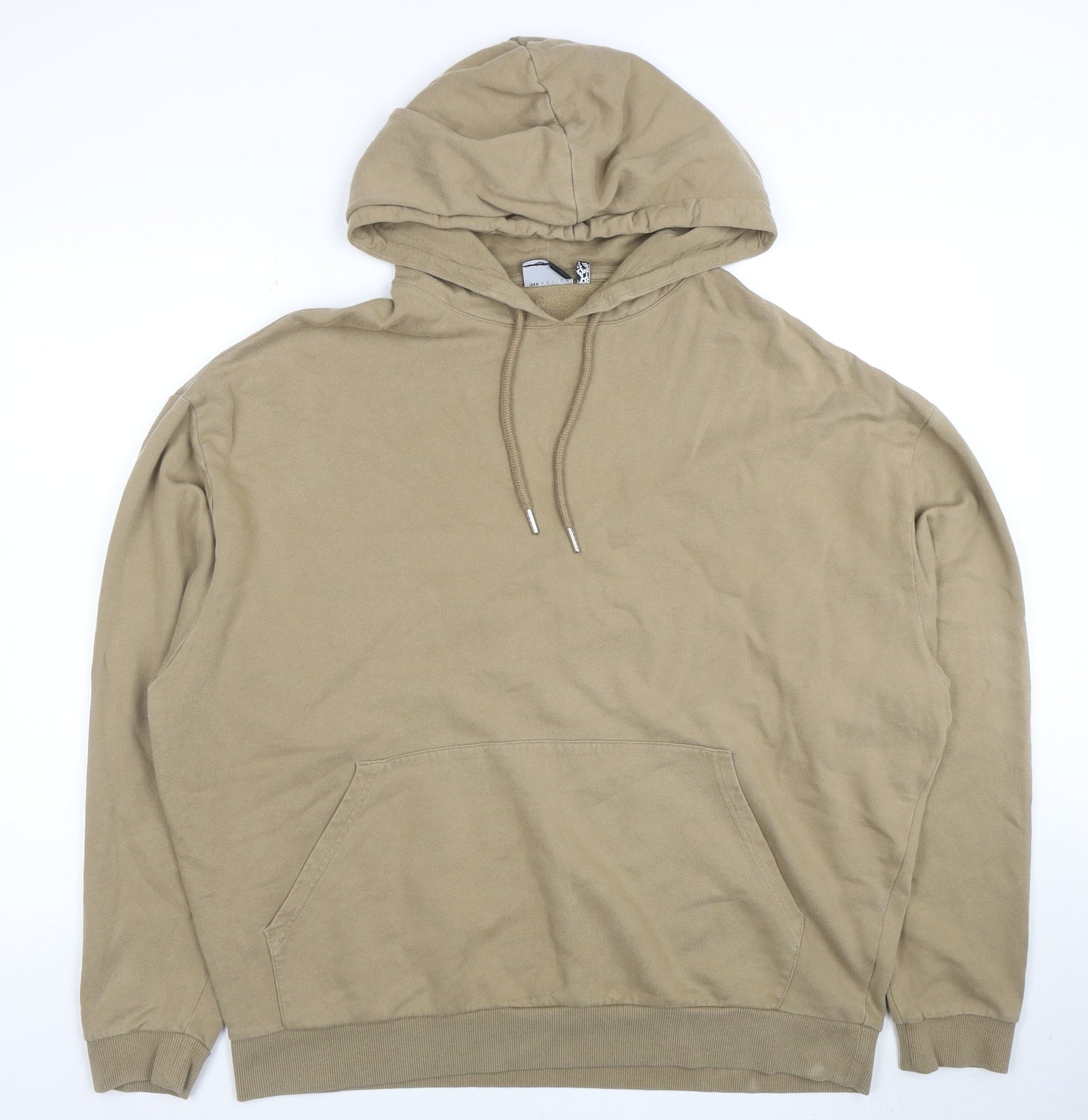 Mens UK Size XL ASOS DESIGN Beige Pullover Hoodie