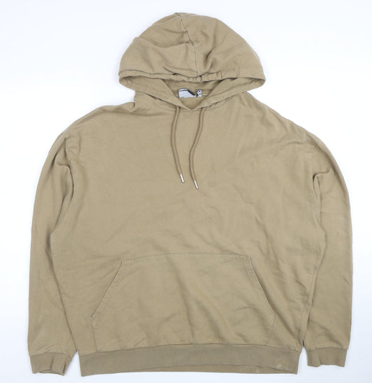 Mens UK Size XL ASOS DESIGN Beige Pullover Hoodie