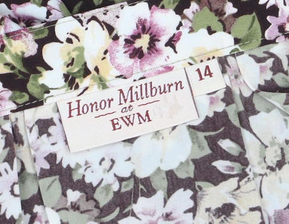 Womens UK Size 14 Honor Millburn of EWM A-Line Chiffon Skirt
