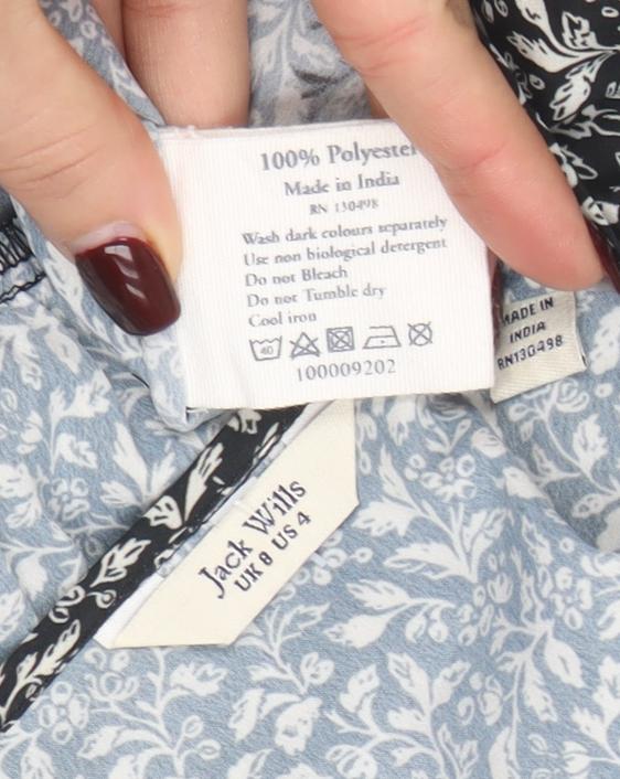 Womens UK Size 8 Jack Wills Black Camisole Tank