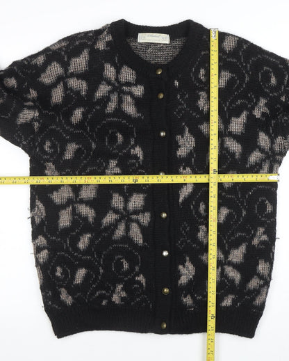 Womens UK Size 12-14 Marks and Spencer Black Cardigan Jumper