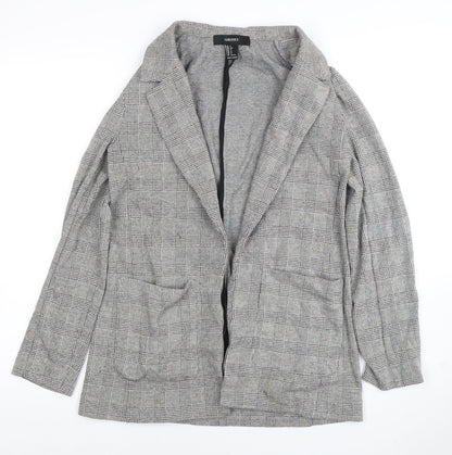 Womens UK Size S FOREVER 21 Regular Grey Blazer