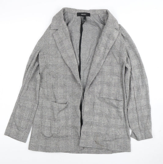 Womens UK Size S FOREVER 21 Regular Grey Blazer