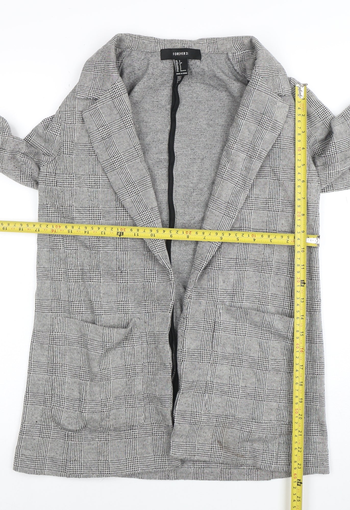Womens UK Size S FOREVER 21 Regular Grey Blazer