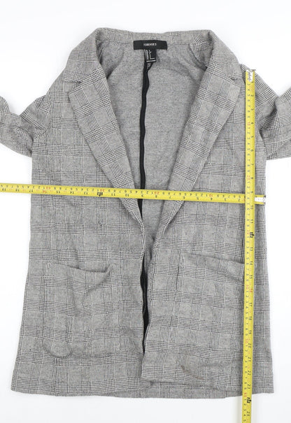 Womens UK Size S FOREVER 21 Regular Grey Blazer