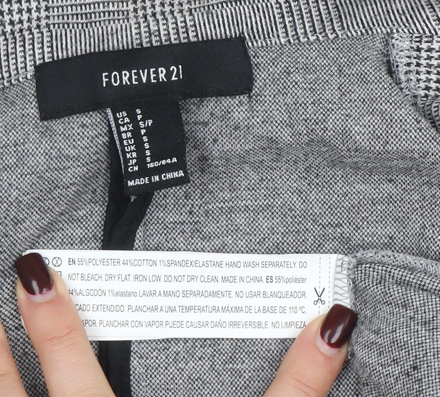 Womens UK Size S FOREVER 21 Regular Grey Blazer