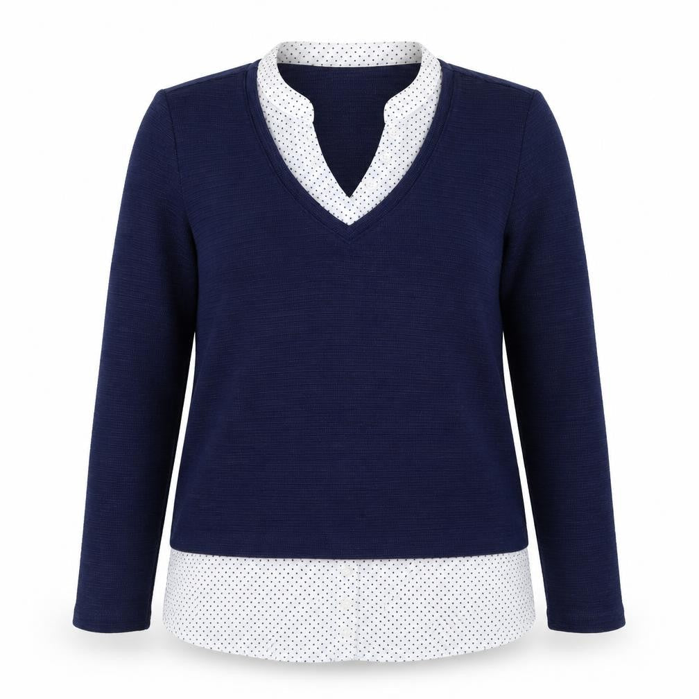 Womens UK Size XS Fransa Blue Pullover Jumper