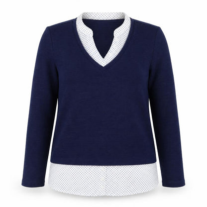 Womens UK Size XS Fransa Blue Pullover Jumper