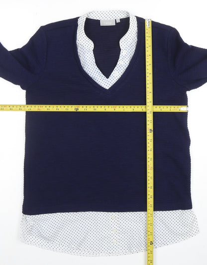 Womens UK Size XS Fransa Blue Pullover Jumper