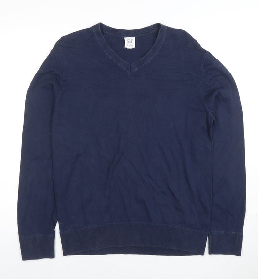 Mens UK Size S Gap Blue Pullover Jumper