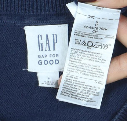 Mens UK Size S Gap Blue Pullover Jumper