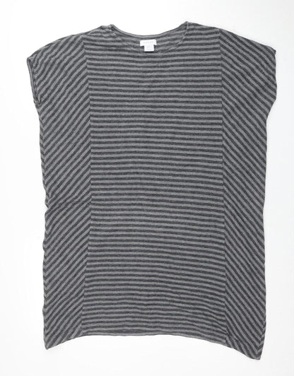 Womens UK Size M Kenar Grey Tunic Blouse