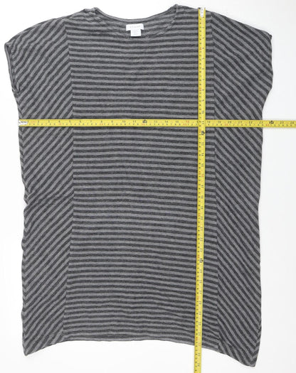 Womens UK Size M Kenar Grey Tunic Blouse