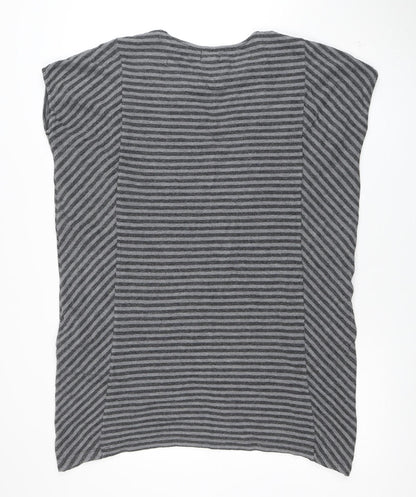 Womens UK Size M Kenar Grey Tunic Blouse