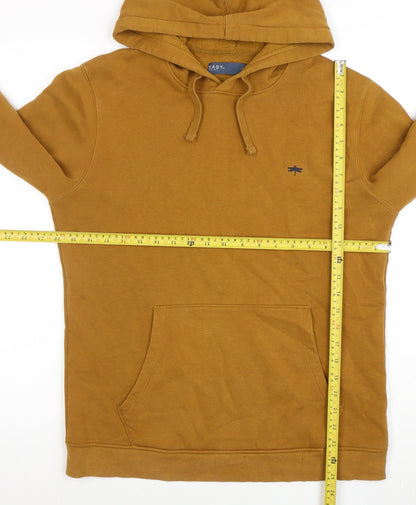 Mens UK Size S Easy Brown Pullover Hoodie