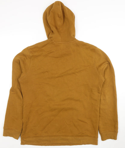 Mens UK Size S Easy Brown Pullover Hoodie
