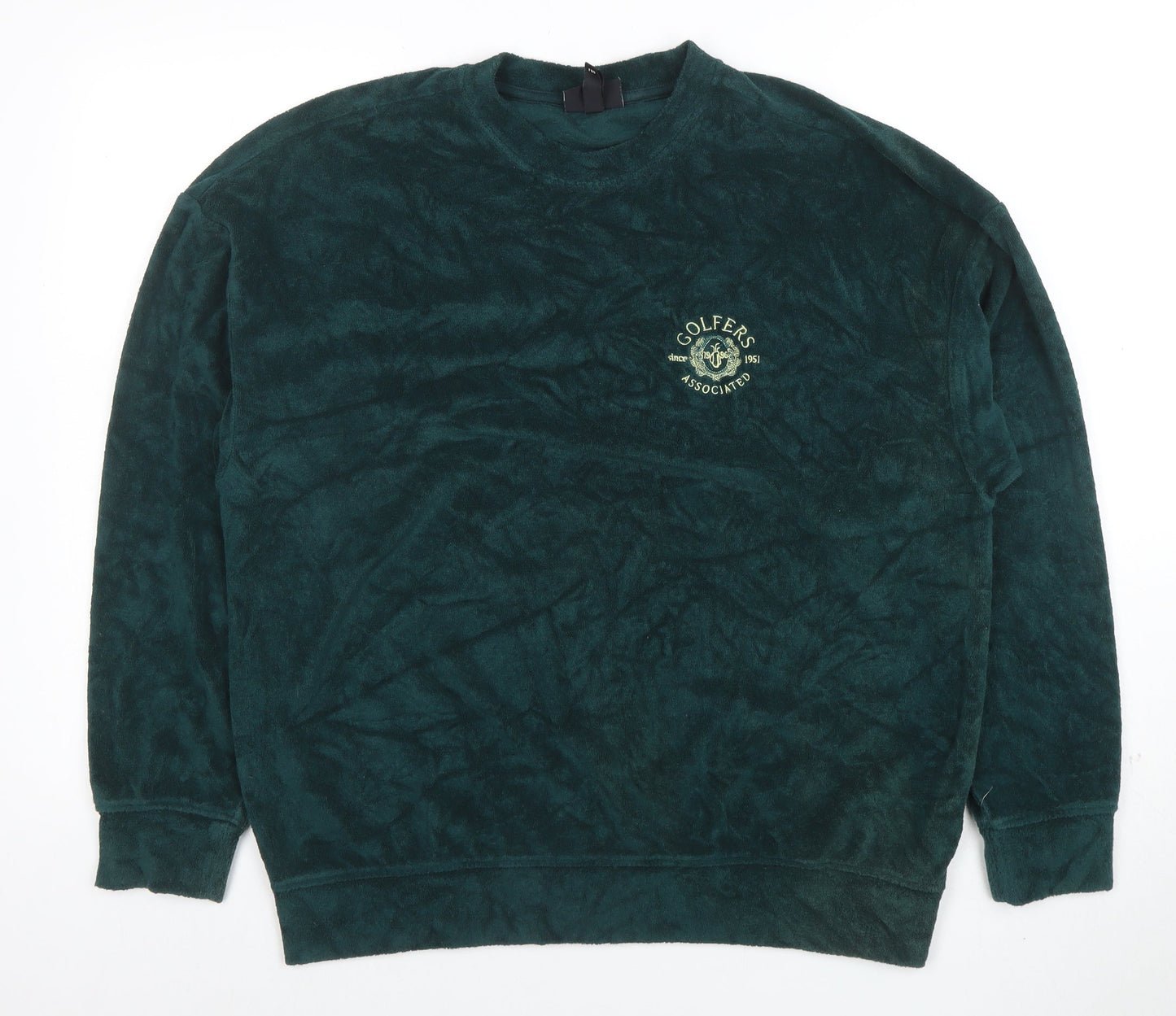 Womens UK Size L H&M Green Pullover Sweatshirt