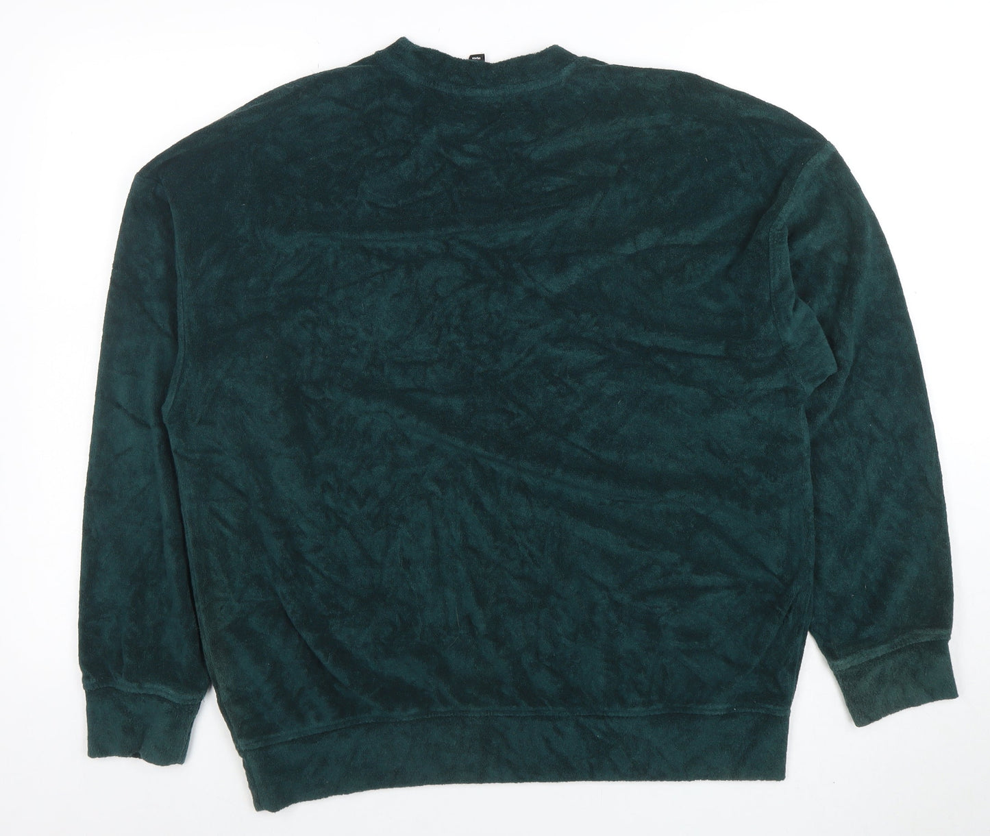 Womens UK Size L H&M Green Pullover Sweatshirt