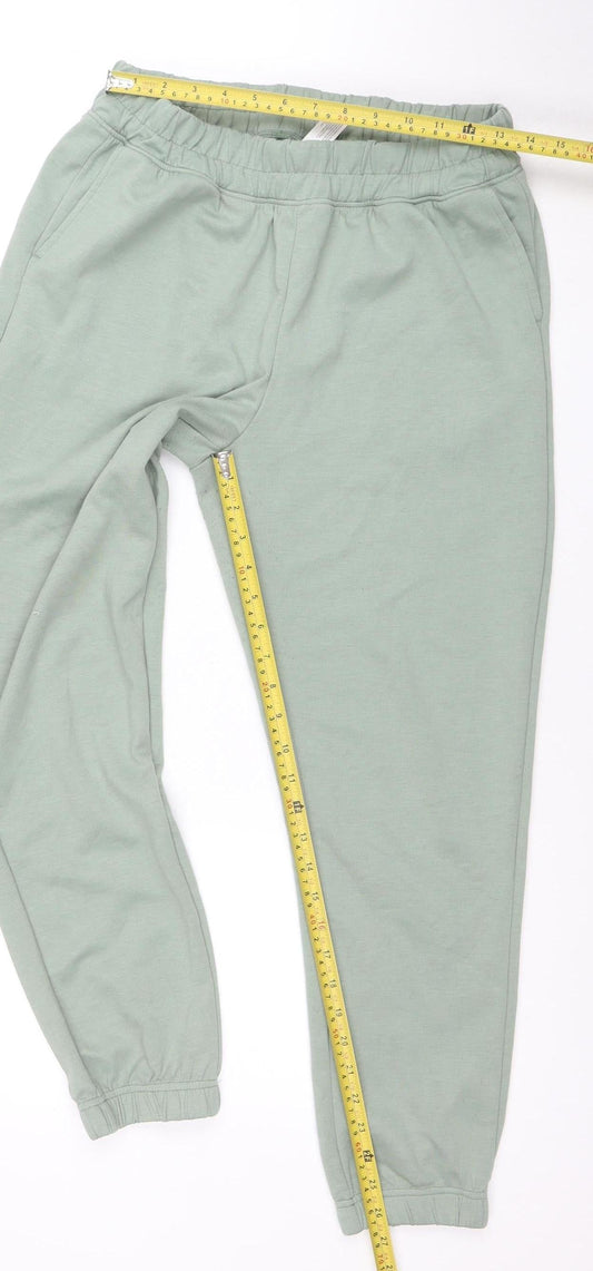 Yogalicious Women's Green Scuba Taylor Jogger Trousers Size M