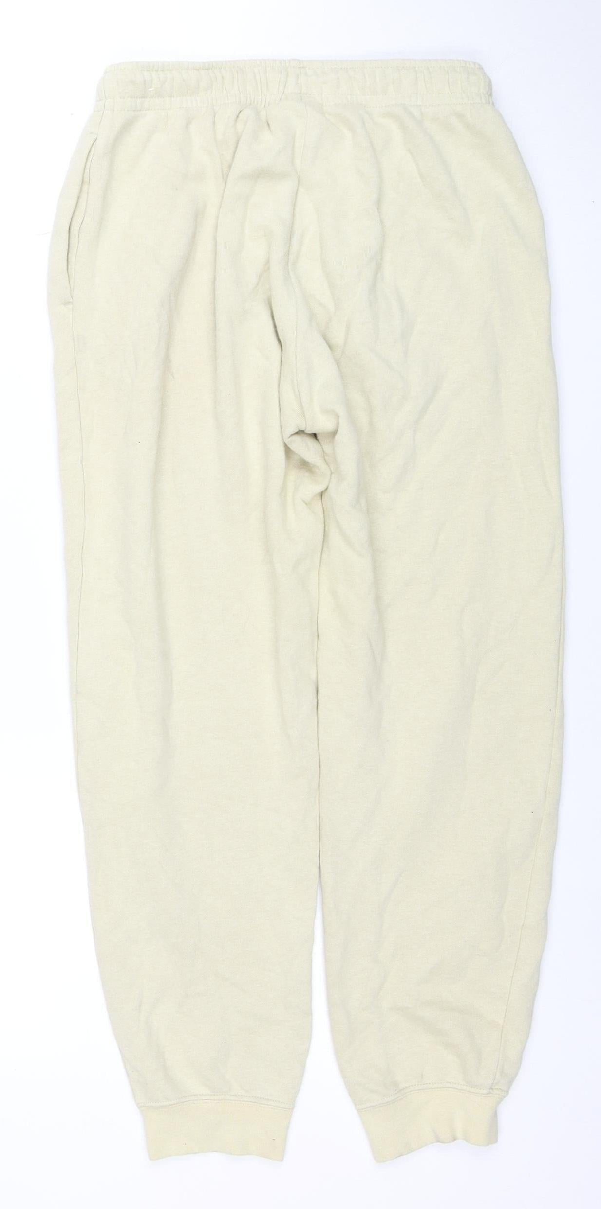 Womens UK Size S Nike Relaxed Fit Jogger Beige Trousers