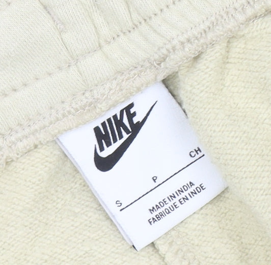 Womens UK Size S Nike Relaxed Fit Jogger Beige Trousers