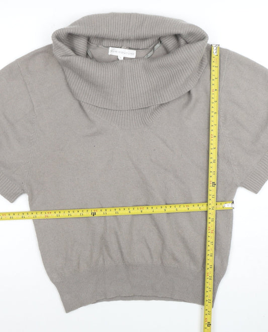 Womens UK Size 4 Sub-Couture Beige Pullover Jumper