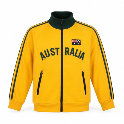 Boys UK Size 12 Years Around Australia Yellow Full Zip Sweatshirt