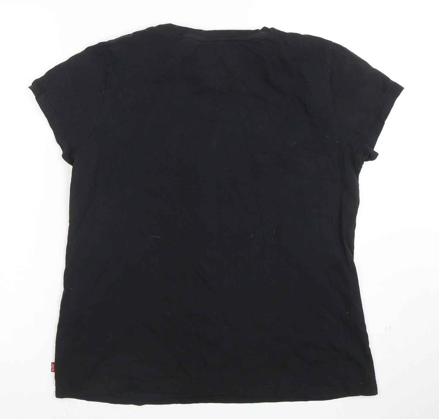 Womens UK Size L Levi's Black Basic T-Shirt