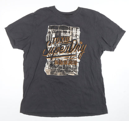 Mens UK Size XL Superdry Black  T-Shirt